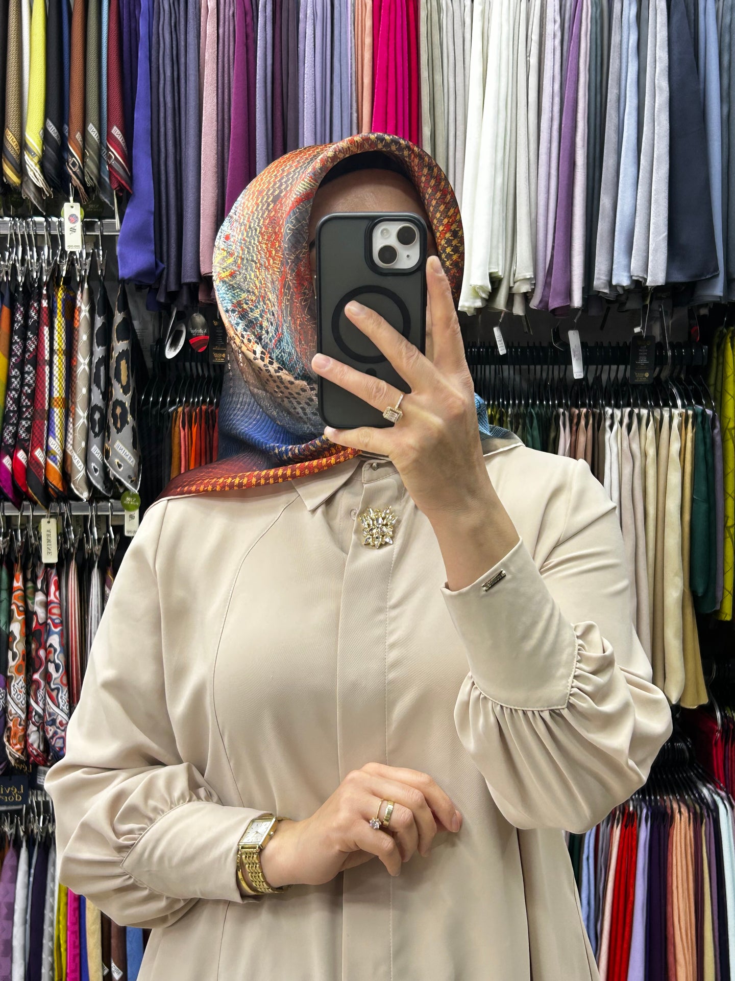 Armine Nostalji Serisi Sura İpek Eşarp 8602 33