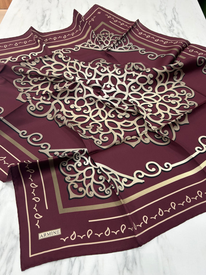 Armine Nostalji Serisi Sura İpek Eşarp 8650 42