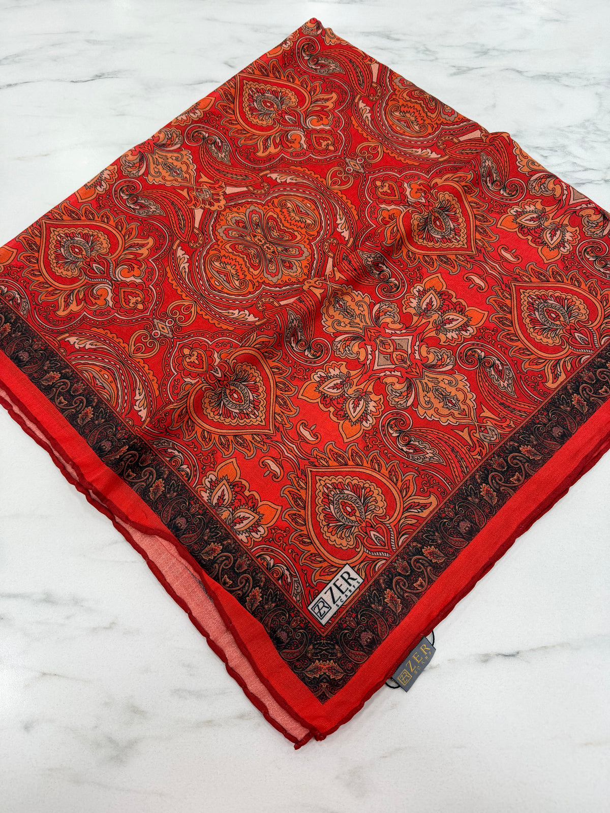 Zer Organik Soft Eşarp — Turuncu