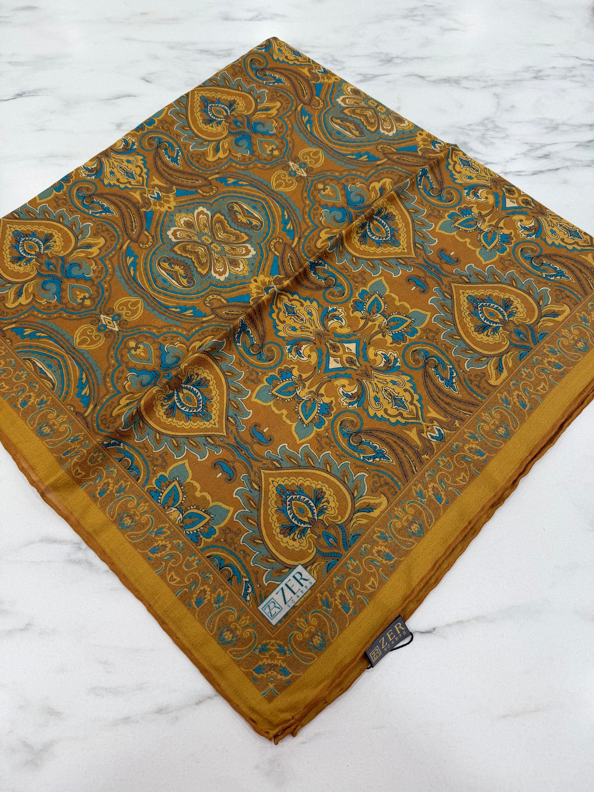 Zer Organik Soft Eşarp — Hardal
